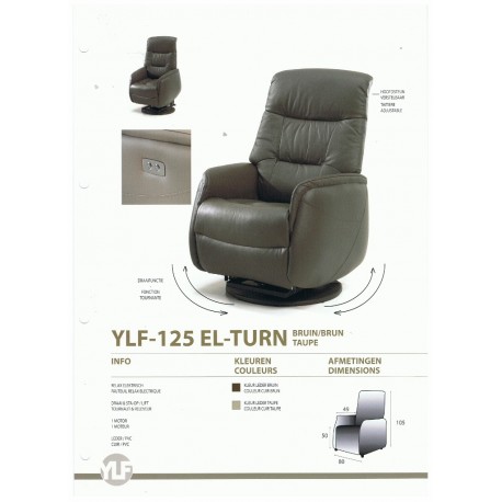 Fauteuil de Relaxation Electrique Tournant Releveur