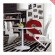 Chaise de Salle a mlanger  pied chrome