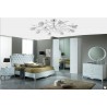 Chambre à coucher italienne baroque  complète laquée 6 pièces